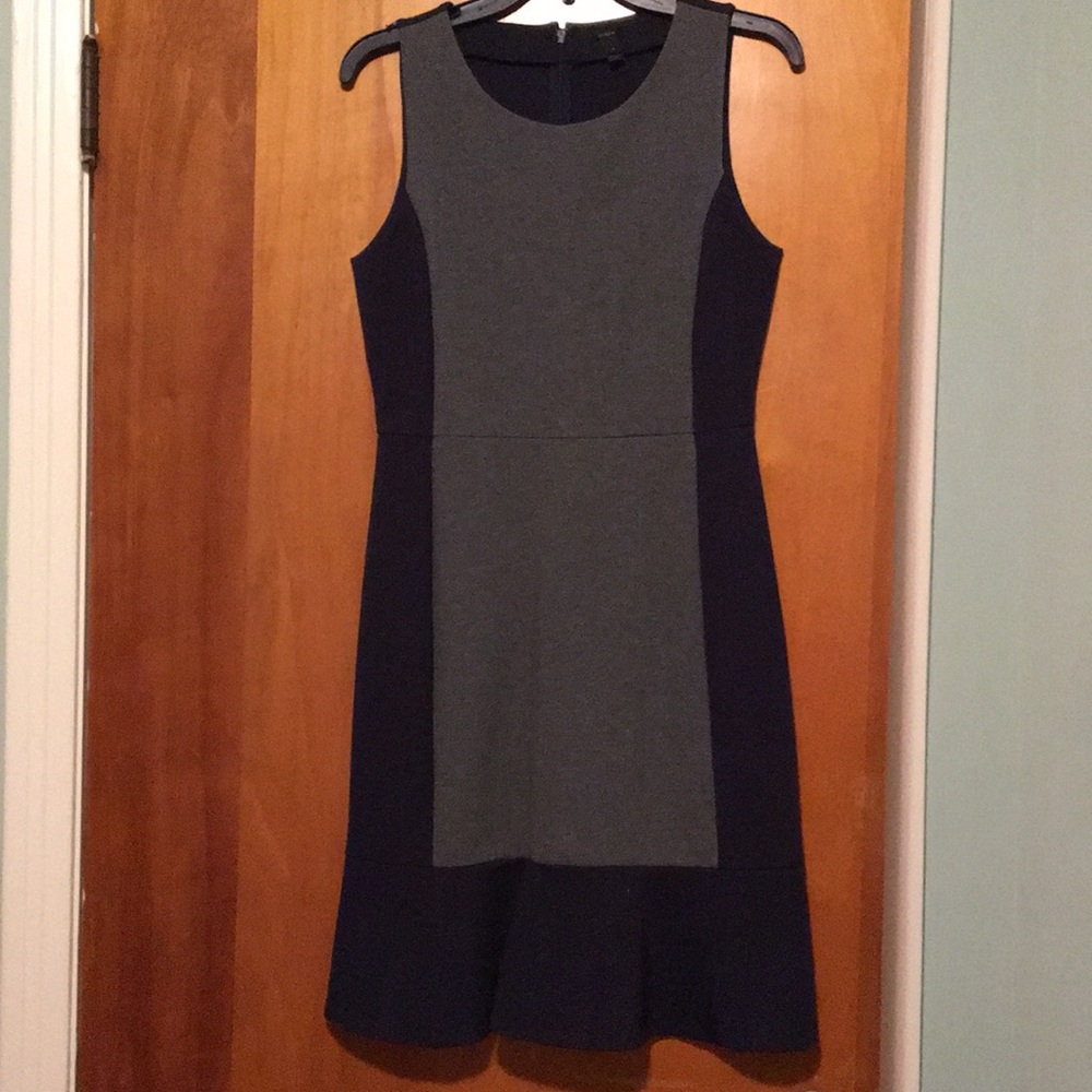 J Crew Scuba material fit and flare dress